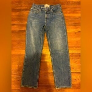 Like New Everlane High Rise Straight Jean Ankle Length